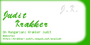 judit krakker business card